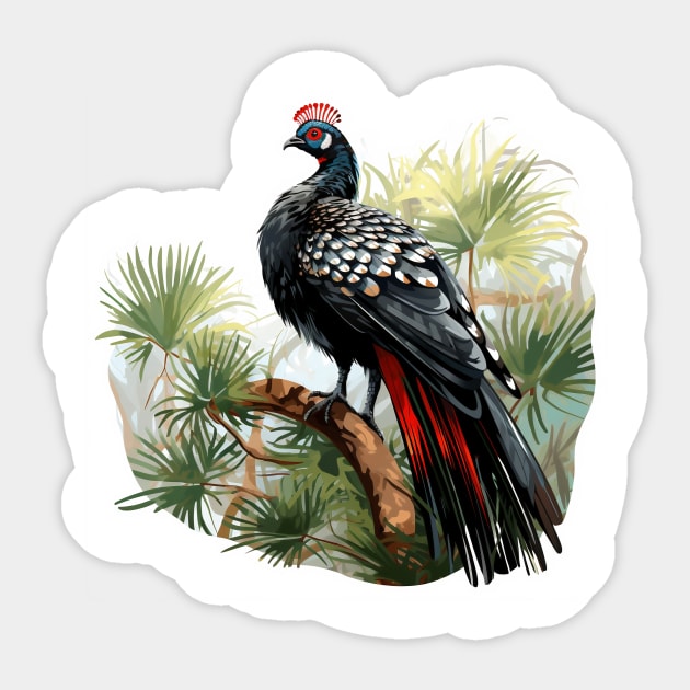 Horned Guan Sticker by zooleisurelife